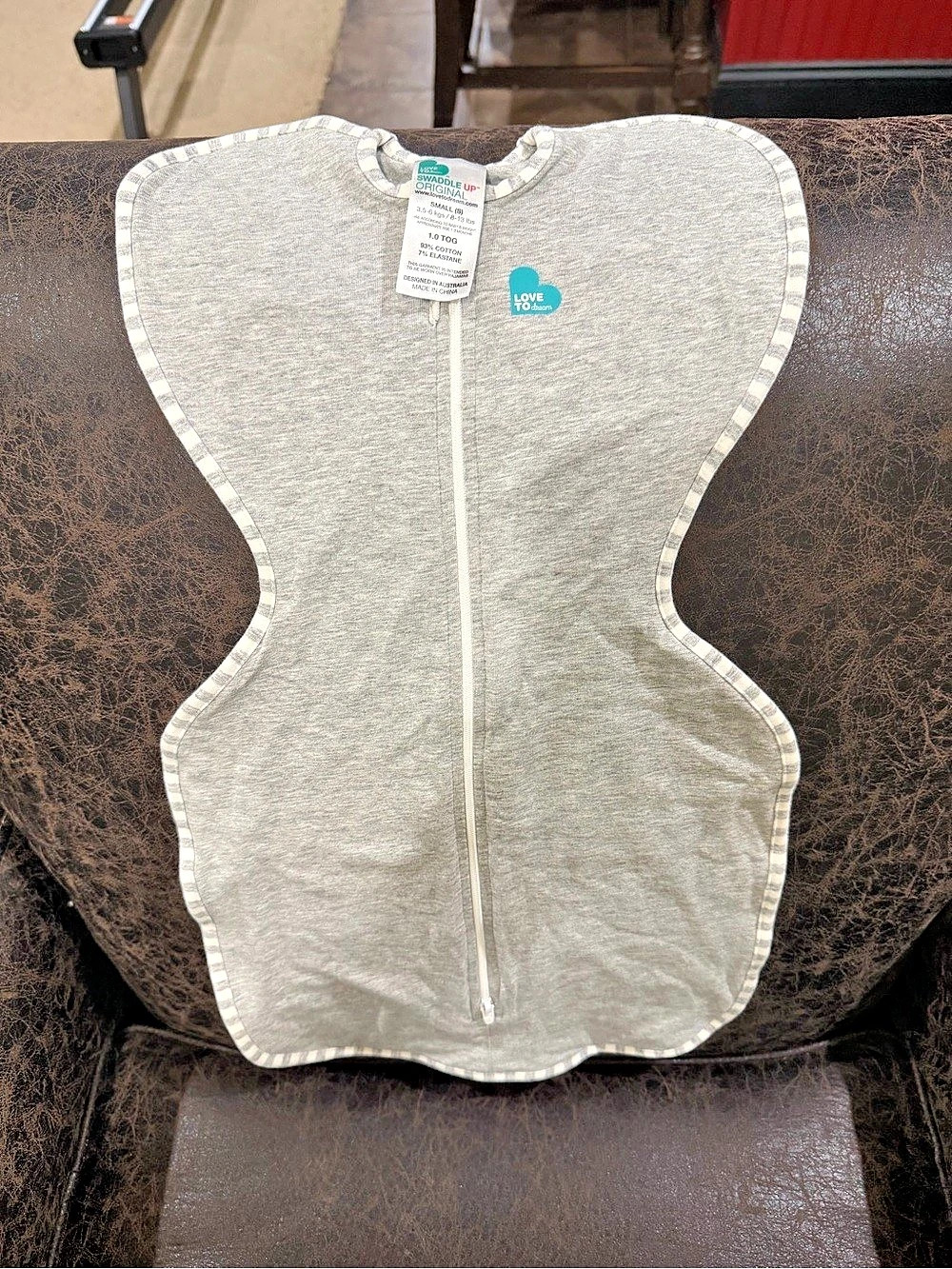 Love to Dream Swaddle Up Original 1.0 TOG Gray Baby Small